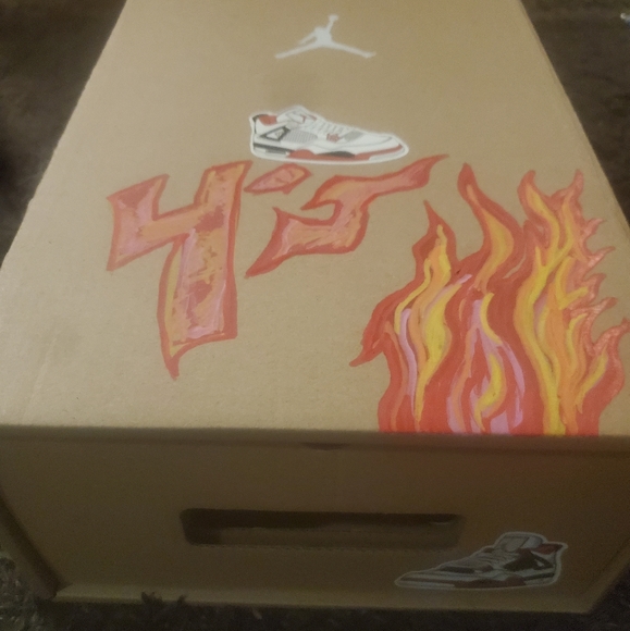 Jordan Retro 4 fire 🔥 mens size 10 - Picture 9 of 15